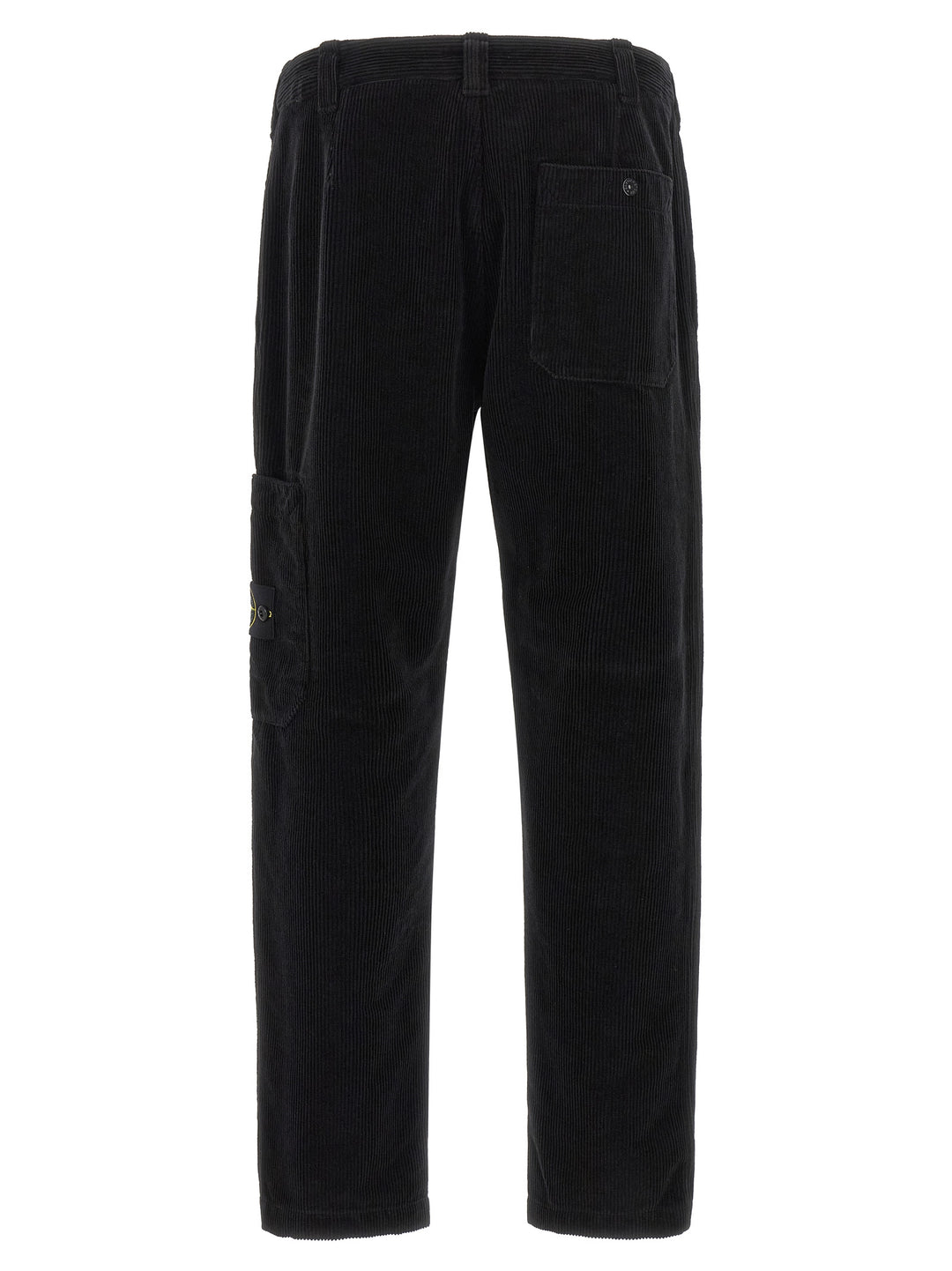 Stone Island Velvet Cargo Pants - Black | f724da68c5380612a3d570aa6e1f474cc4073277