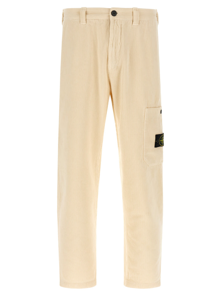Stone Island Velvet Cargo Pants - Beige | 3edbc9ad65e67c4445f2b3c9d1dd6ef6e933bf49