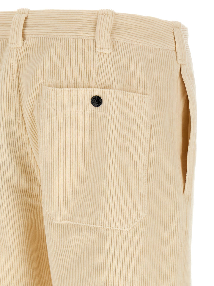 Stone Island Velvet Cargo Pants - Beige | 0667b4b289166406724ece6ff4977046be31483a