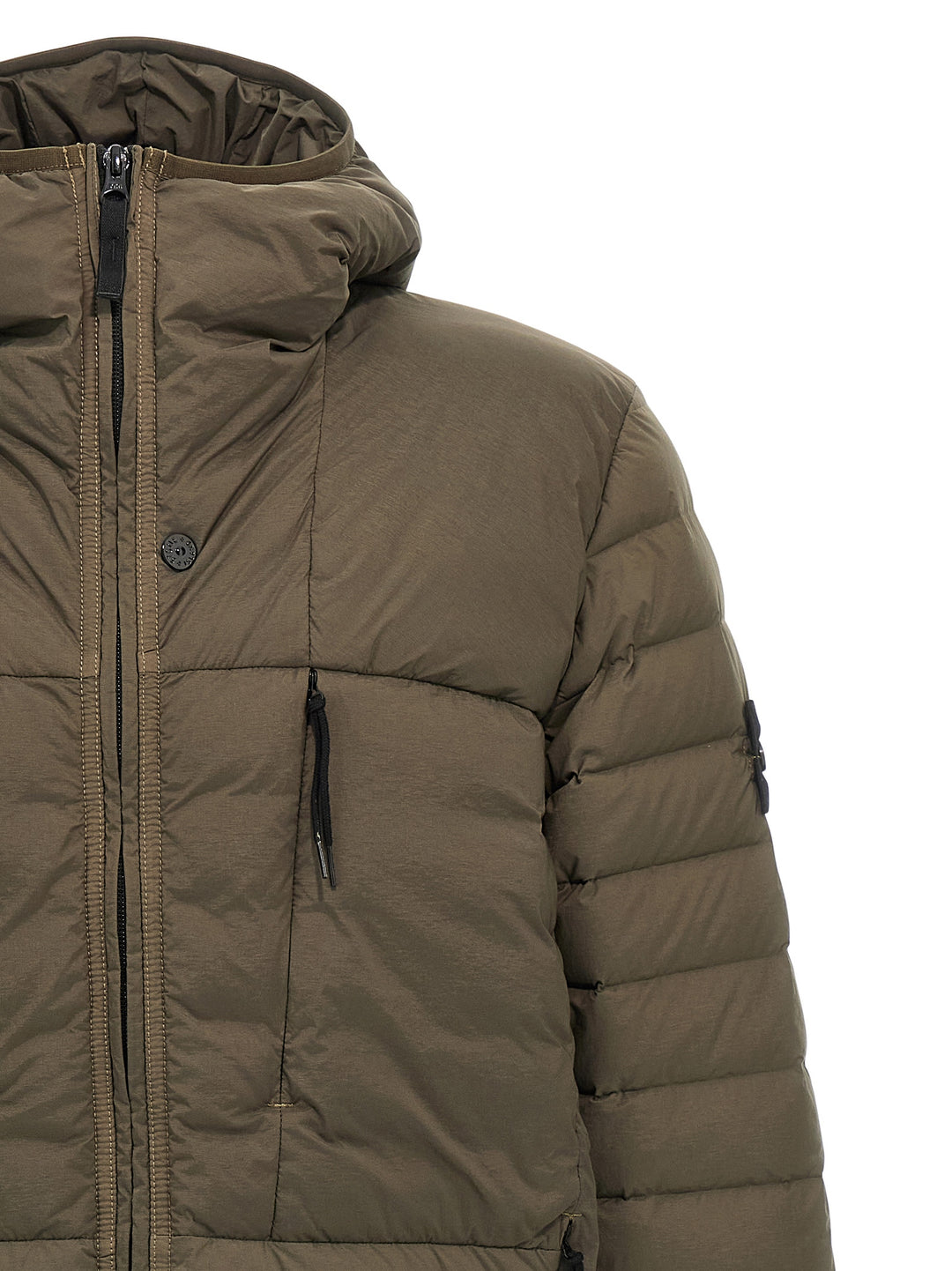 Stone Island Seamless Tunnel Nylon Down-Tc Puffer Jackets - Green | 343384091b1d9445f8d85b5fe37862a0fbbdf1dd