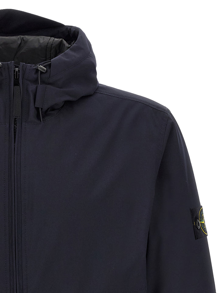 Stone Island Soft Shell-R E.Dye®Technology Puffer Jackets - Blue | 041de67c36606fd2dc697ca5806c2eaf0fd53634
