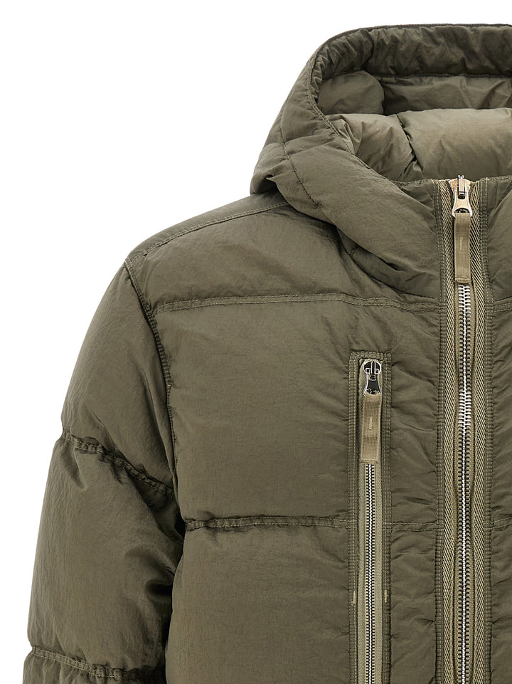 Stone Island Metal Nylon Down Jacket Puffer Jackets - Green | 7109e871f9a6923d801f4c67bdd25ede215a33e5