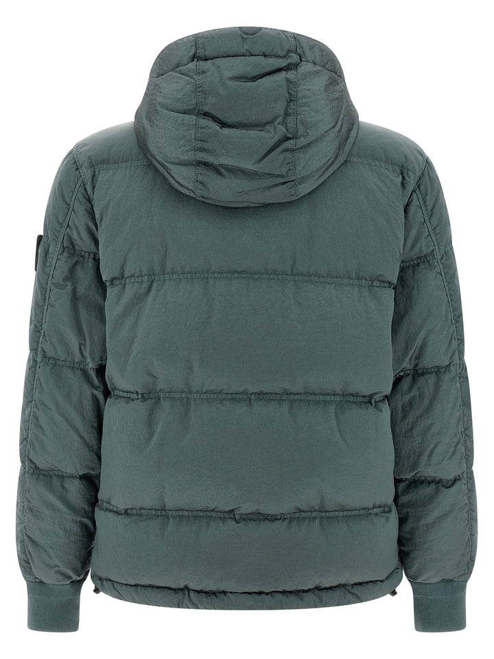 Stone Island Metal Nylon Down Jacket Puffer Jackets - Green | 56a6728efd8ce7d032bd75585985f70055f89f72