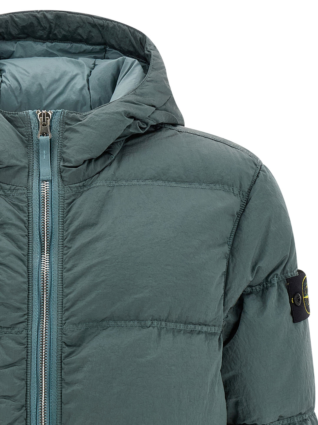 Stone Island Metal Nylon Down Jacket Puffer Jackets - Green | f29e461dc9678cf85d5ab6e88d6e5b3bee580a69