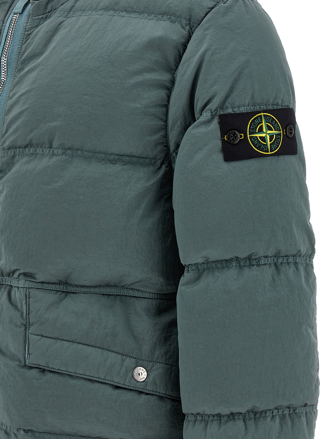 Stone Island Metal Nylon Down Jacket Puffer Jackets - Green | b0cc51d528ae55667e47a5bf2c5e9de5b75e9f7d