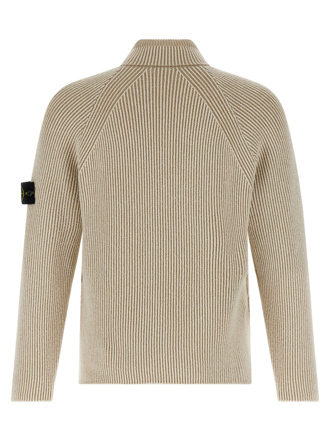 Stone Island Ribbed Cardigan Sweaters and Cardigans - Beige | 8ad72f871e08cf6756b7ad16964017bd4e646051