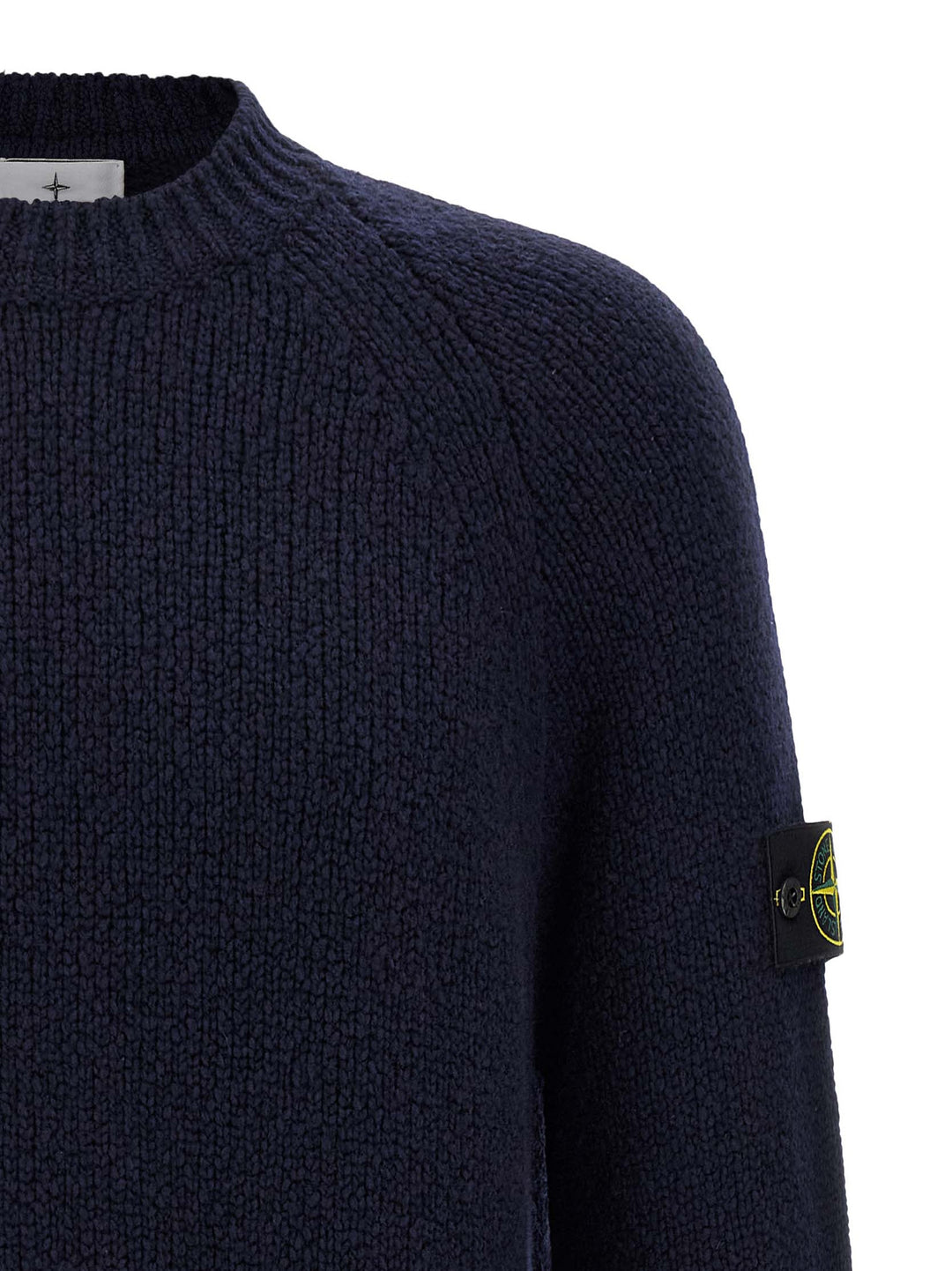 Stone Island Bouclé Sweater Sweaters and Cardigans - Blue | aa0ed1cacc5daa4cb2c616da386cda8dcff324e7