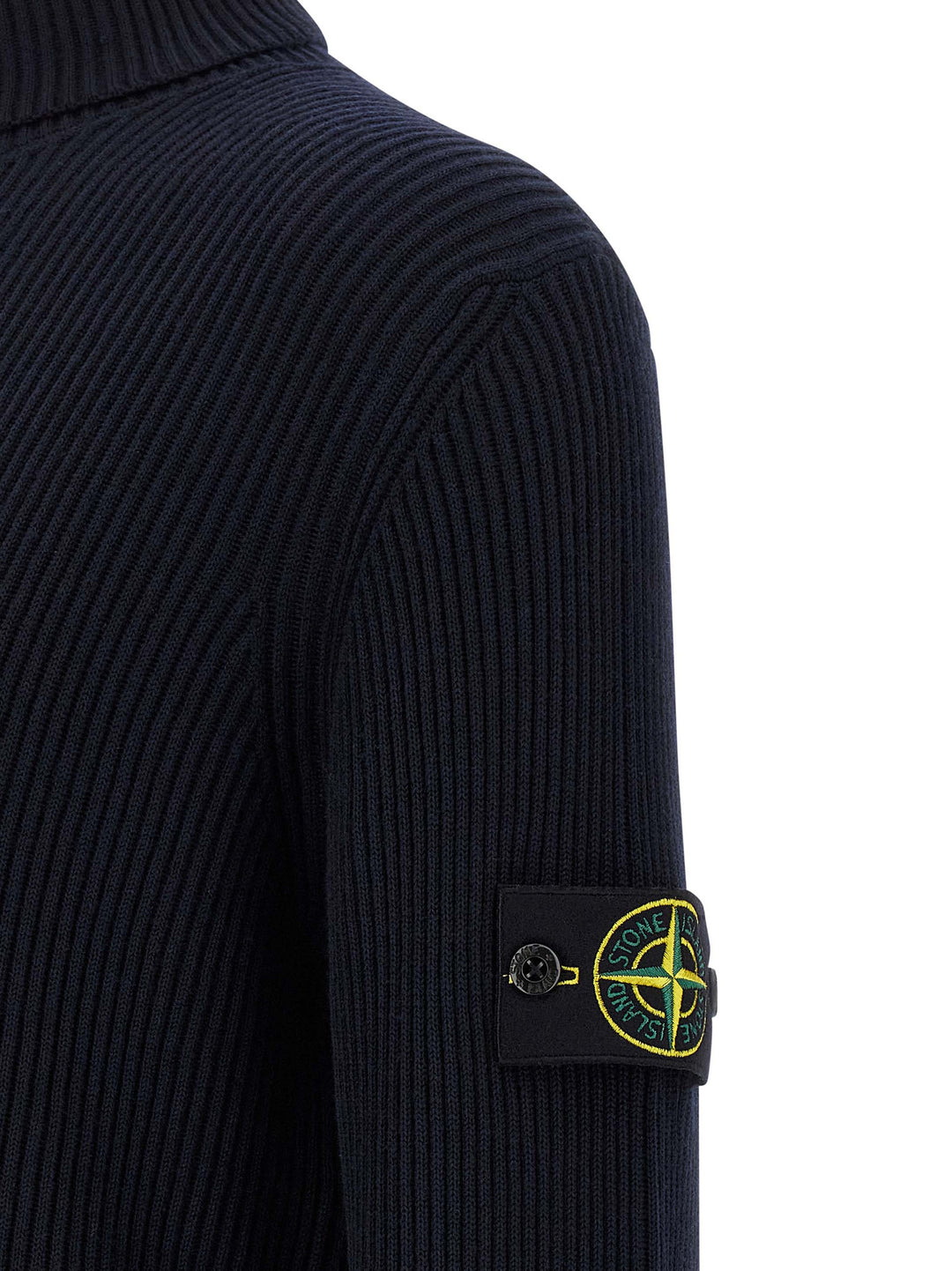Stone Island Ribbed Sweater Sweaters and Cardigans - Blue | 266b3d7e9da69bde77ae1ad9d2a0c89891036ebd