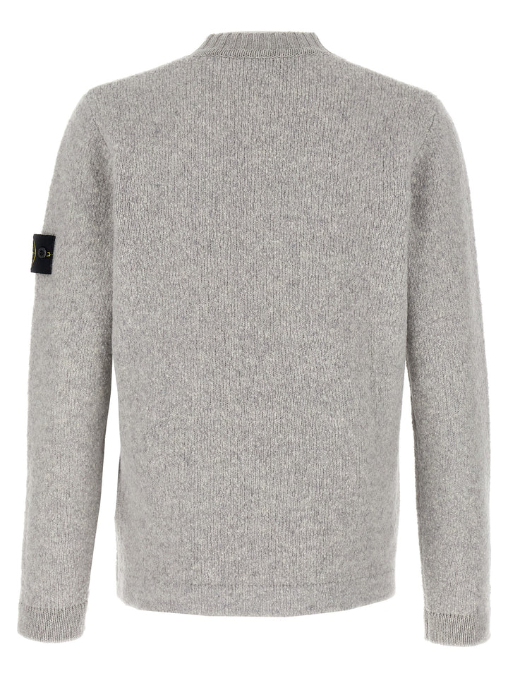 Stone Island Bouclé Wool Sweater Sweaters and Cardigans - Gray | cc756ba7cd48c7e9cadf8945fb507d0ec498492d