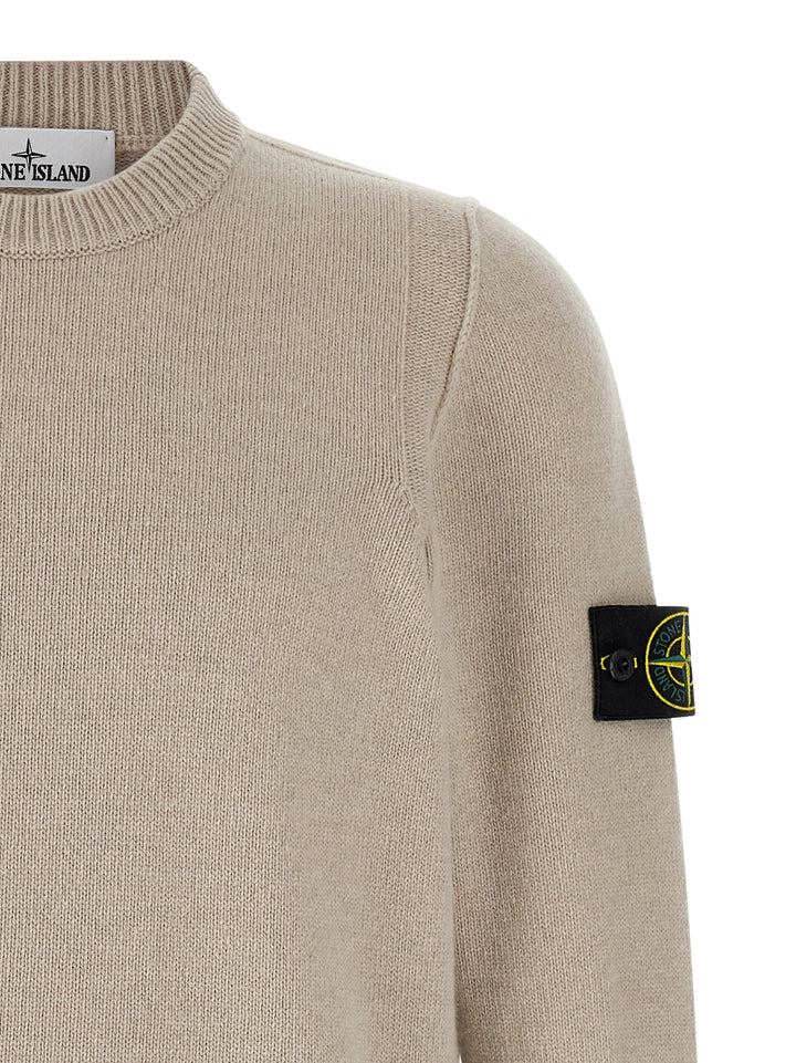 Stone Island Logo Badge Sweater Sweaters and Cardigans - Beige | a0fe70afa5c3147c97bafd840baed772d02f31cb