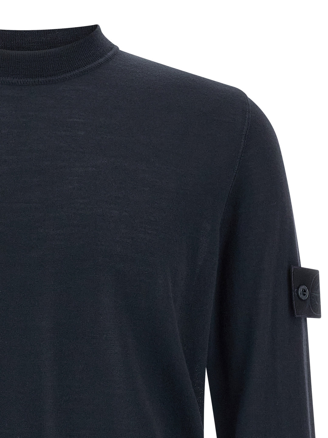 Stone Island Crew-Neck Sweater Sweaters and Cardigans - Blue | 8aebbb07dad091be4983c4f6b1d8f53aefff1329