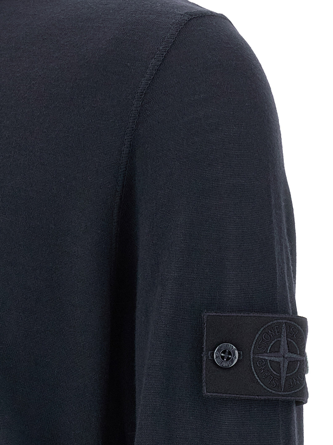 Stone Island Crew-Neck Sweater Sweaters and Cardigans - Blue | 0f4df150f1ea7fe3e79cbcdb616c41056a78bcca