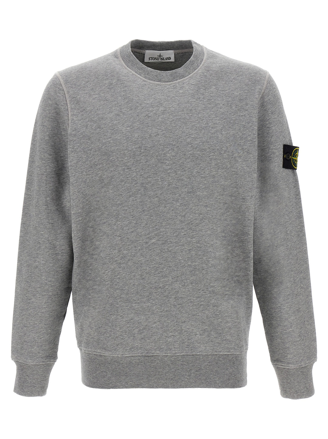 Stone Island Logo Badge Sweatshirt - Gray | 2de440f8812b55abb252d5d43307a854d82d50ee