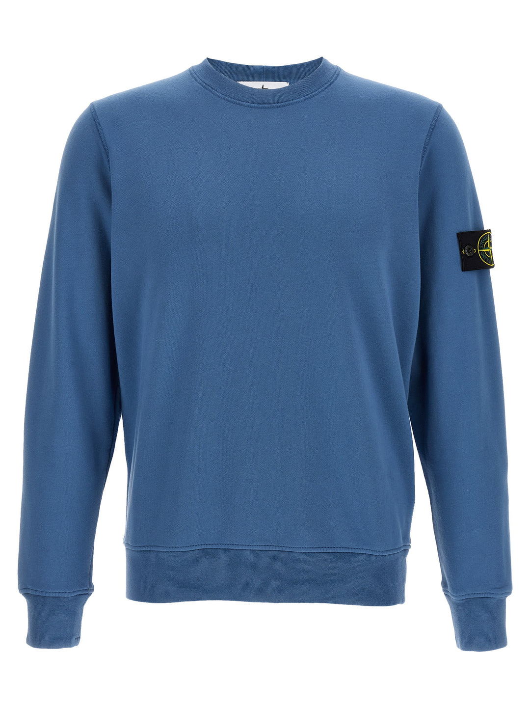 Stone Island Logo Badge Sweatshirt - Blue | 86d6eea36df6e2b240e3c26507f2cfe065e5a65a
