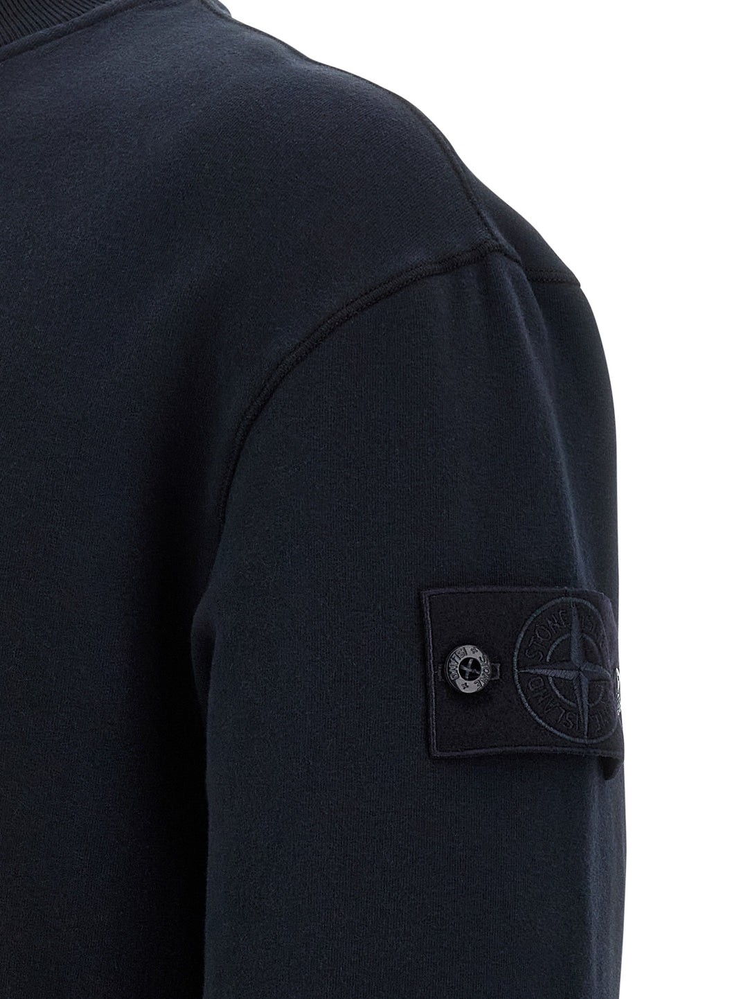 Stone Island Logo Badge Sweatshirt - Blue | 06292f9a021a4e7395bf61fff13d2662c5edd45e