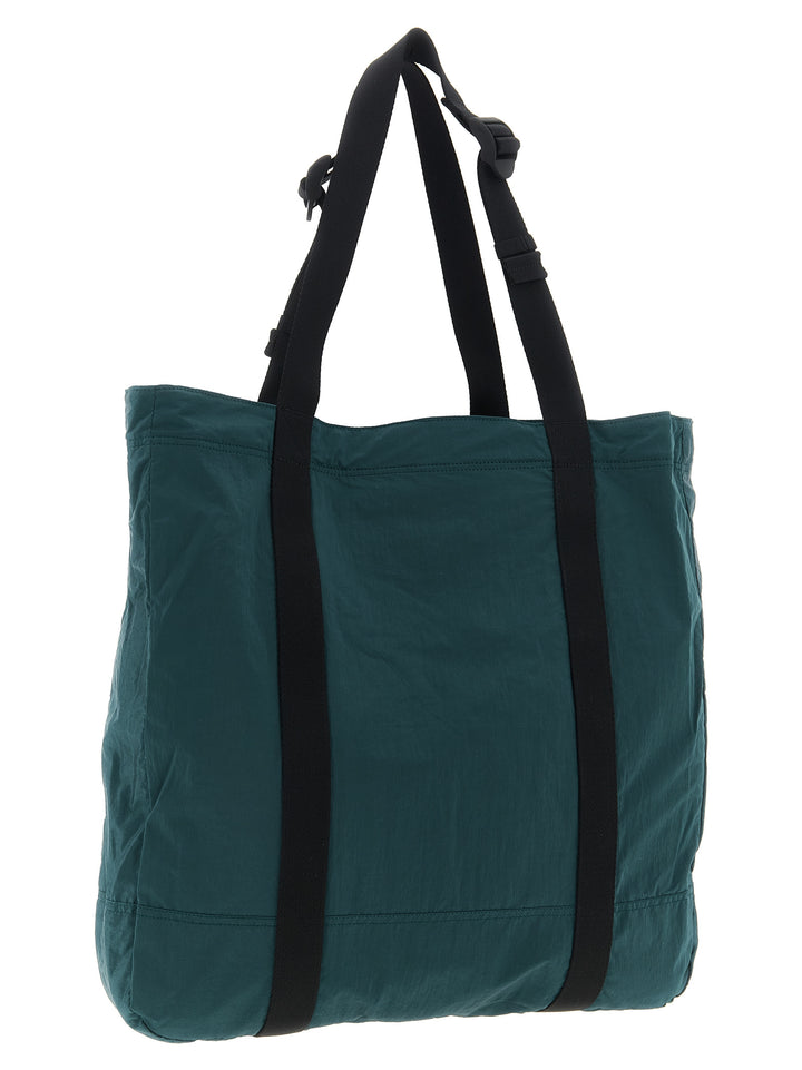 Stone Island Logo Patch Shopping Bag Tote Bag - Green | 21d8ff63d7785ec775f2e4e7a9c456aff5dc3c70