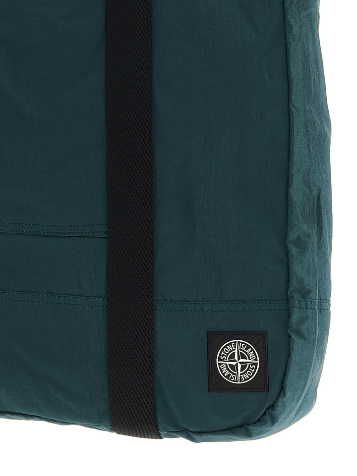 Stone Island Logo Patch Shopping Bag Tote Bag - Green | 1a9688ad05f0644d19a9369bd3b5f35cf8cdb5c2