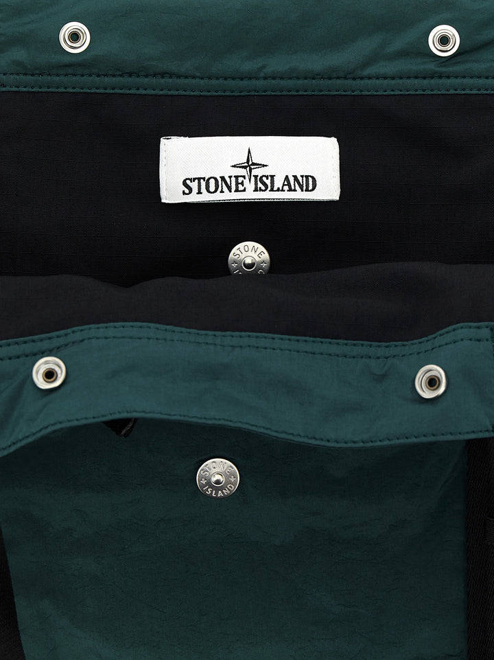 Stone Island Logo Patch Shopping Bag Tote Bag - Green | 8003eb9f91cce09de2d838b0e2f7066723e2bcb3