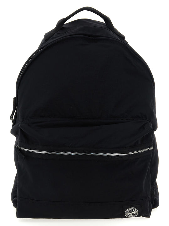 Logo Patch Backpack Backpacks & Travels Black