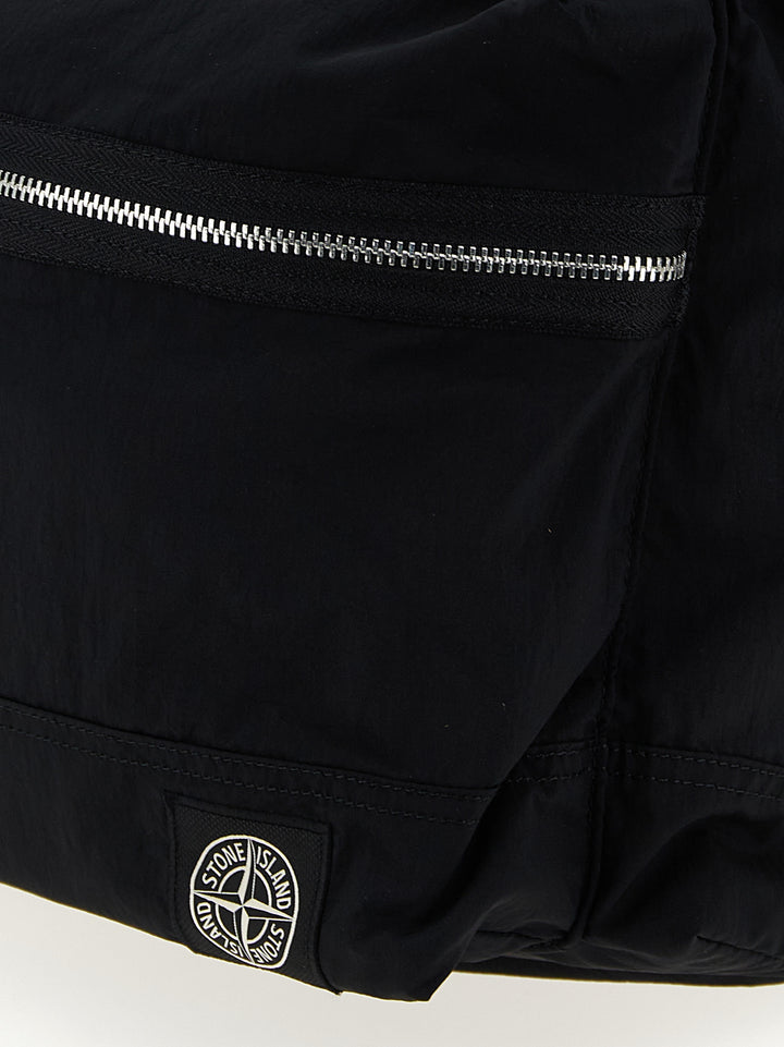Stone Island Logo Patch Backpack Backpacks & Travels - Black | c9a4dd5fd9635a32ea0cd04695ea9fefc7cfd41e