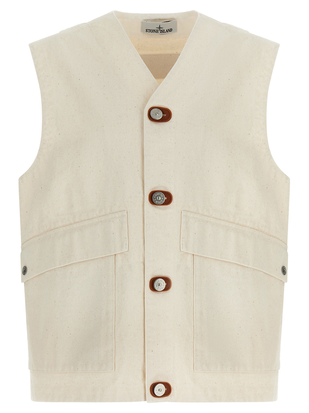 Stone Island G100012 Gilet - Beige | d71ee4c506ae067bb04d28910ce8606df2b634b9