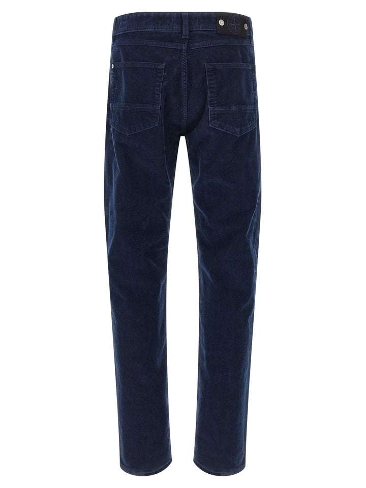 Stone Island Corduroy Pants - Blue | b8c2b586fc2dd3b42427a3164474e7da6fa09371