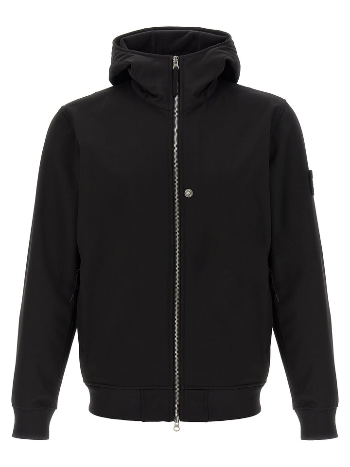 Stone Island Soft Shell-R E.Dye®Technology Puffer Jackets - Black | dae746c96bf5e672e3d25c8cf8da2c08fc4f157e