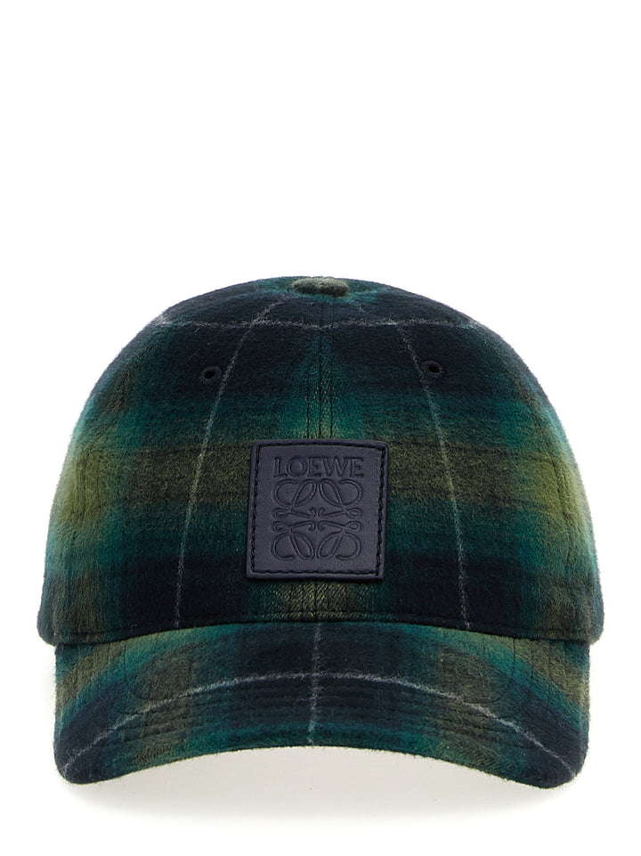 Tartan Wool Cap Hats Multicolor