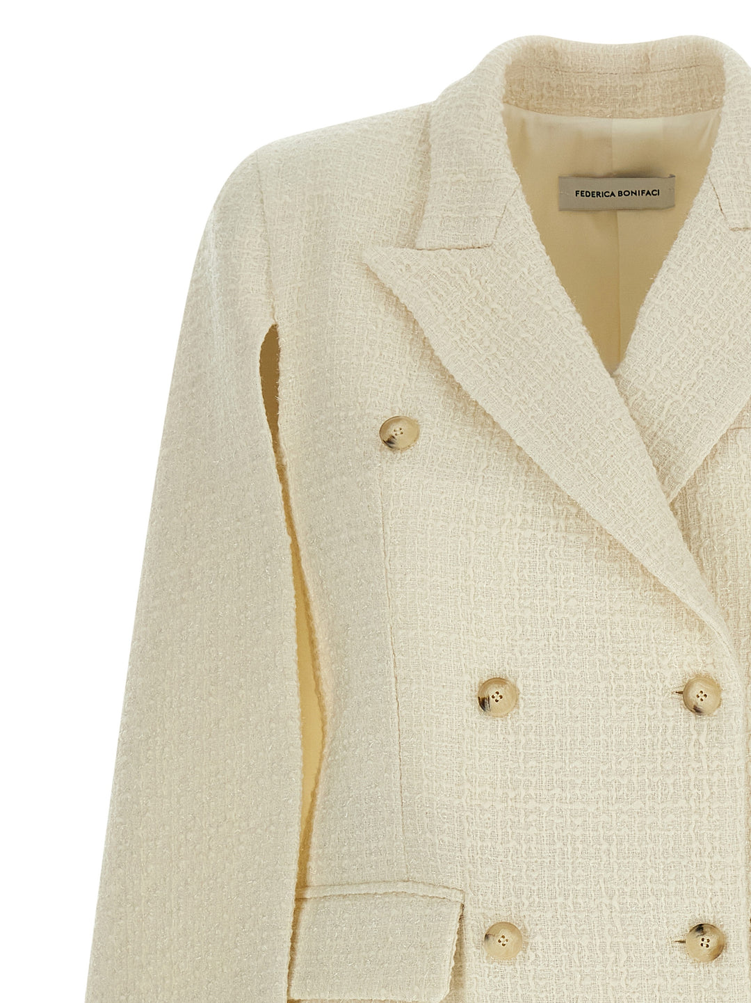 Federica Bonifaci Hood Blazer BlazerS - White | a06f5c23ef8ceaf210613c4efc1184cf390d3599
