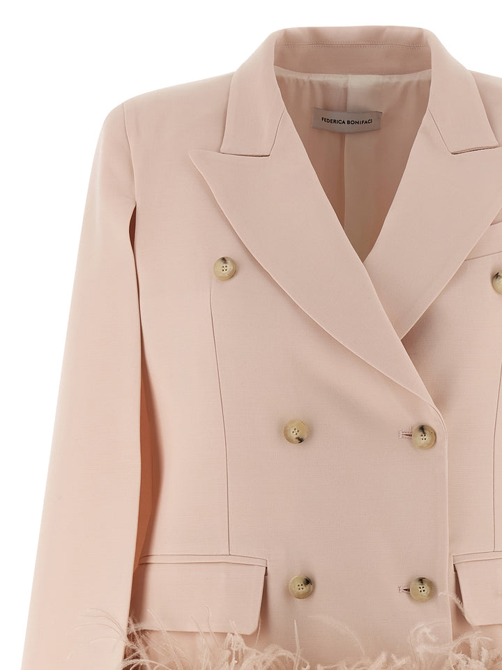 Federica Bonifaci Hood Blazer BlazerS - Pink | 7a0619bf6cdfc8fc5e4858dffb0b514d3492339f