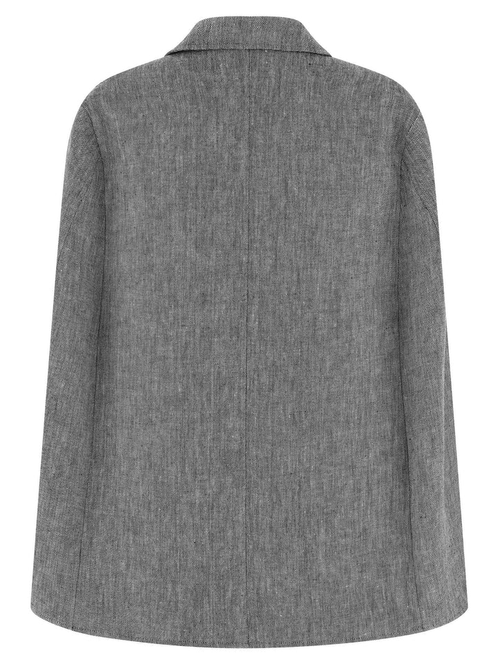 Federica Bonifaci Single-Breasted Capes - Gray | 21f862bbc8cdfa9ea7b7667b2abfc2b9e29262cf