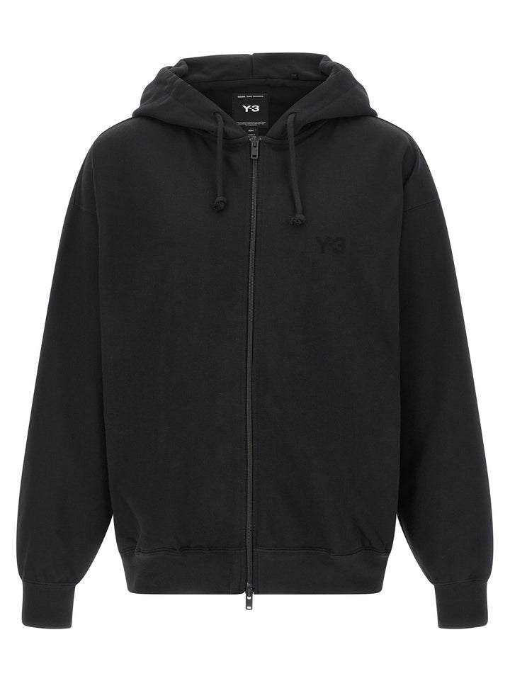Y-3 Y-3 Brushed Terry Zip Sweatshirt - Black | e7d8aa802b059027e1d8b5fddc4c50446b2780fa