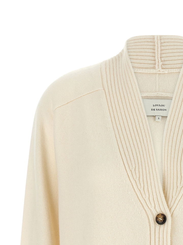 Loulou De Saison Kaia Sweaters and Cardigans - White | db5c13b39202aa55a7c48392c95dc5cf82fc2b7a