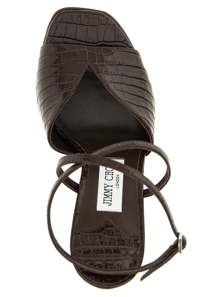 Jimmy Choo Karli Sandals - Brown | 9296c3497dd906871159608f859b9c2bd3d1cd79