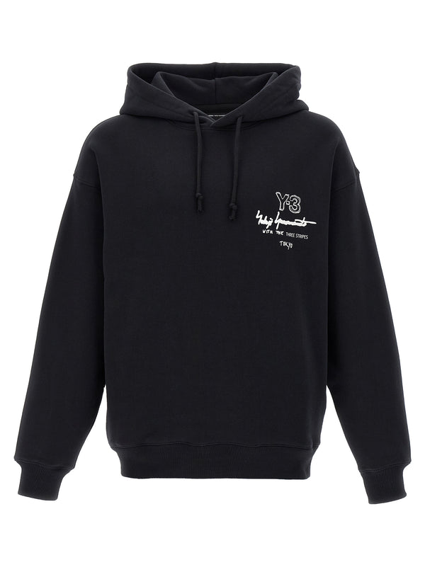 Y-3 Graphic Ft Sweatshirt Black