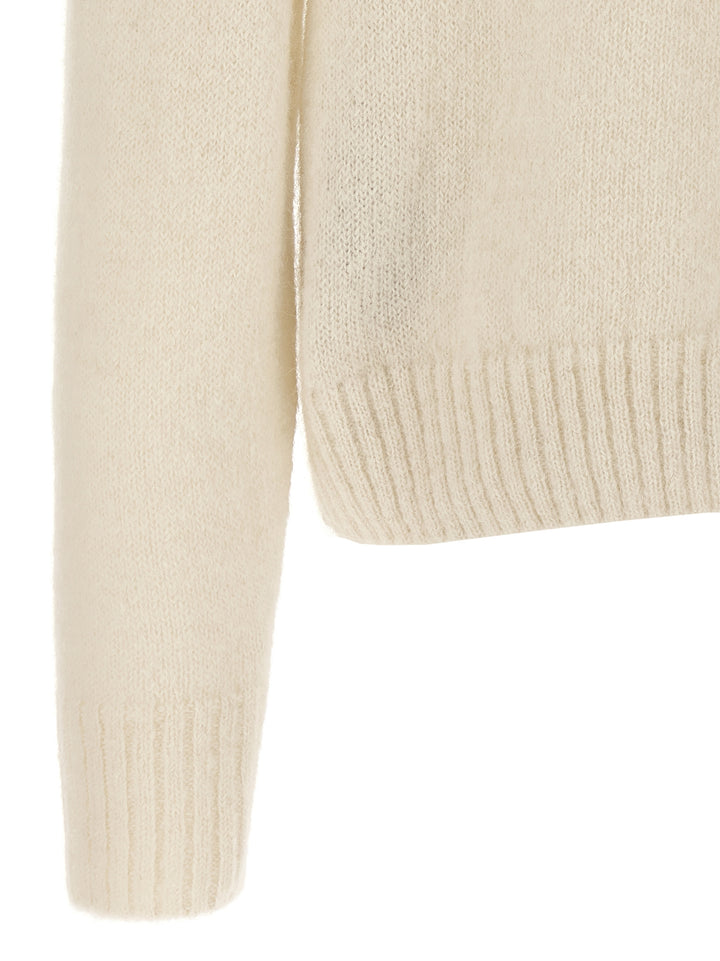 Alpaca Sweater Sweater, Cardigans White