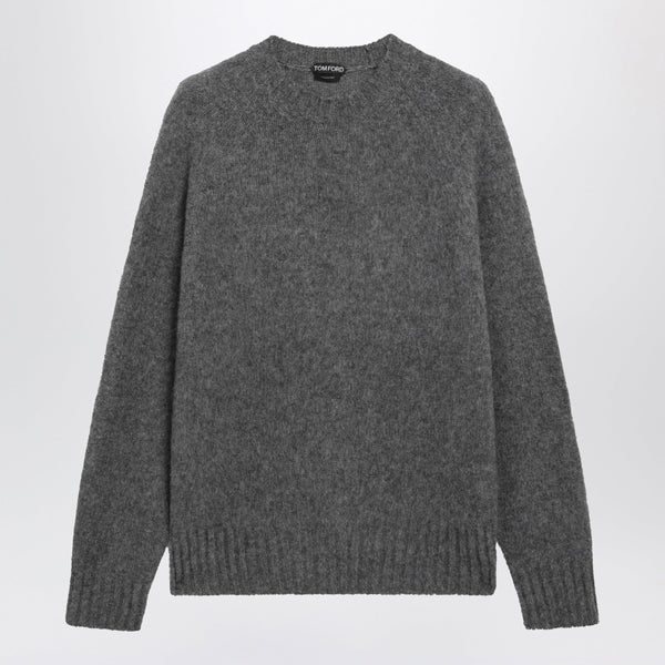 Cashmere Crew-Neck Sweater In Light Charcoal
