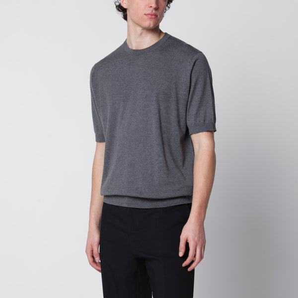 Kempton Grey Cotton Sweater