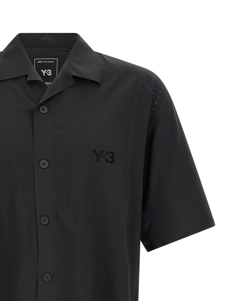 Y-3 Vinyl Logo Shirt Shirt and Blouse - Black | 0b095afcdcc73558a73176e272981660af890569