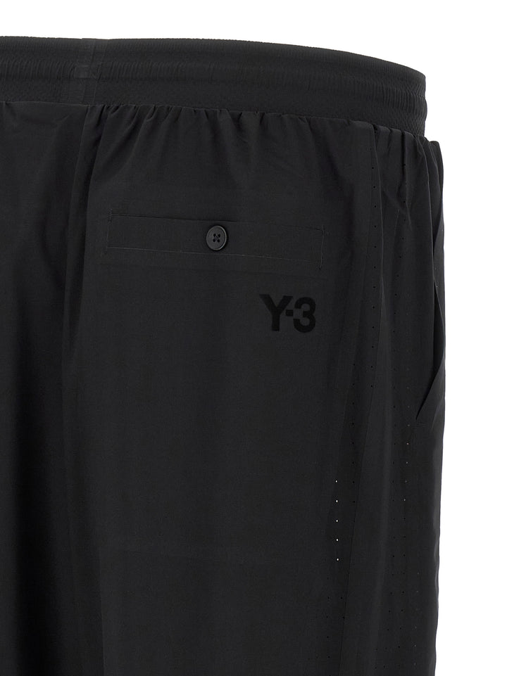 Y-3 Vinyl Logo Bermuda Shorts Bermuda and Short - Black | efe8bc3a7669ccb179f29b97719f546eb0bf50f3