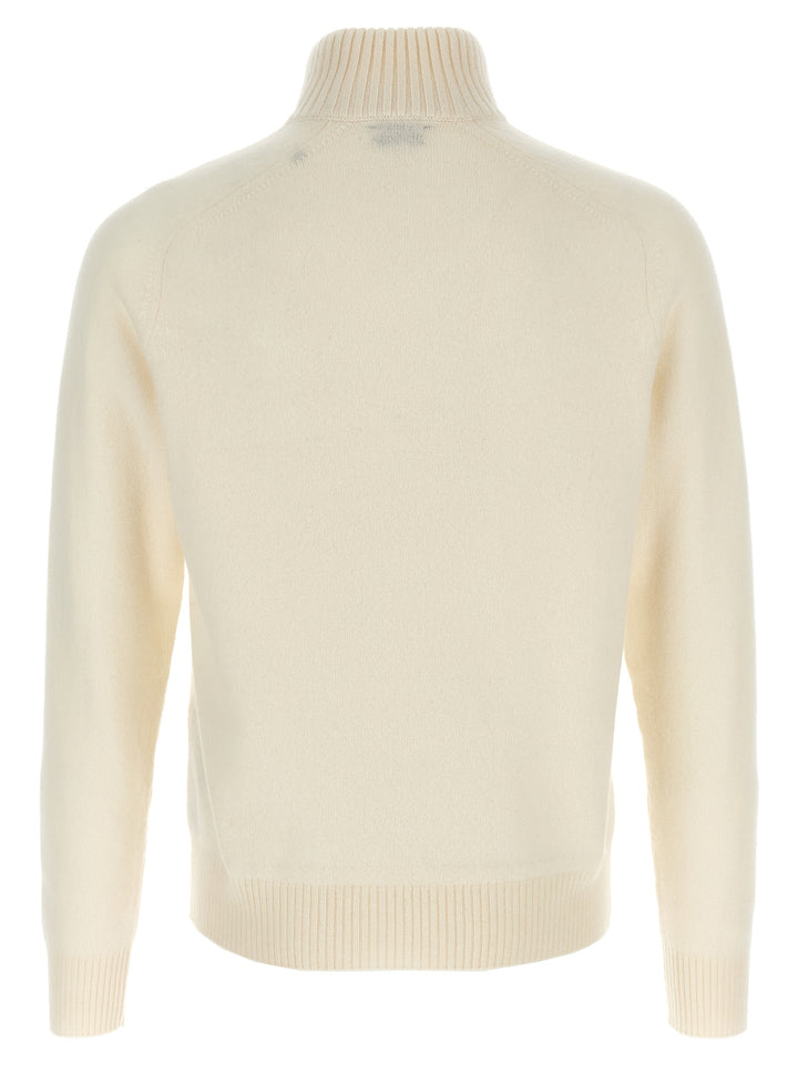 Tom Ford Half Zip Sweater Sweaters and Cardigans - White | bc85ed1d75d3edd001ec56987024aaefb61cc471