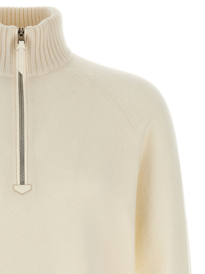Tom Ford Half Zip Sweater Sweaters and Cardigans - White | bb32f2d2c155924824744d9342be36857867a18e
