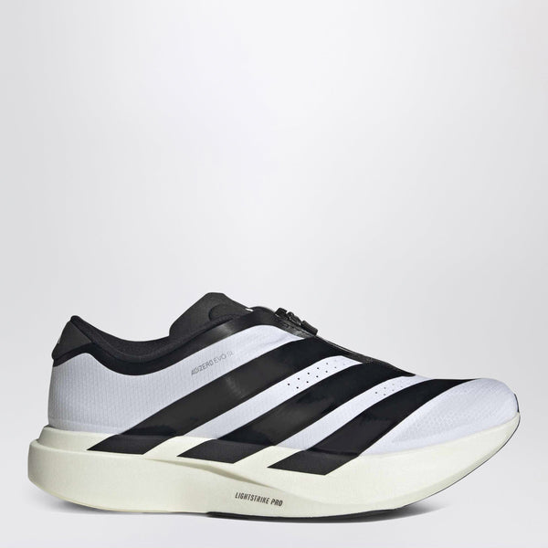 Adidas Adizero Evo Sl Zip Sneakers In Black And White