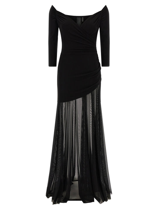 Heart-Shaped Neckline Bodysuit Dresses Black