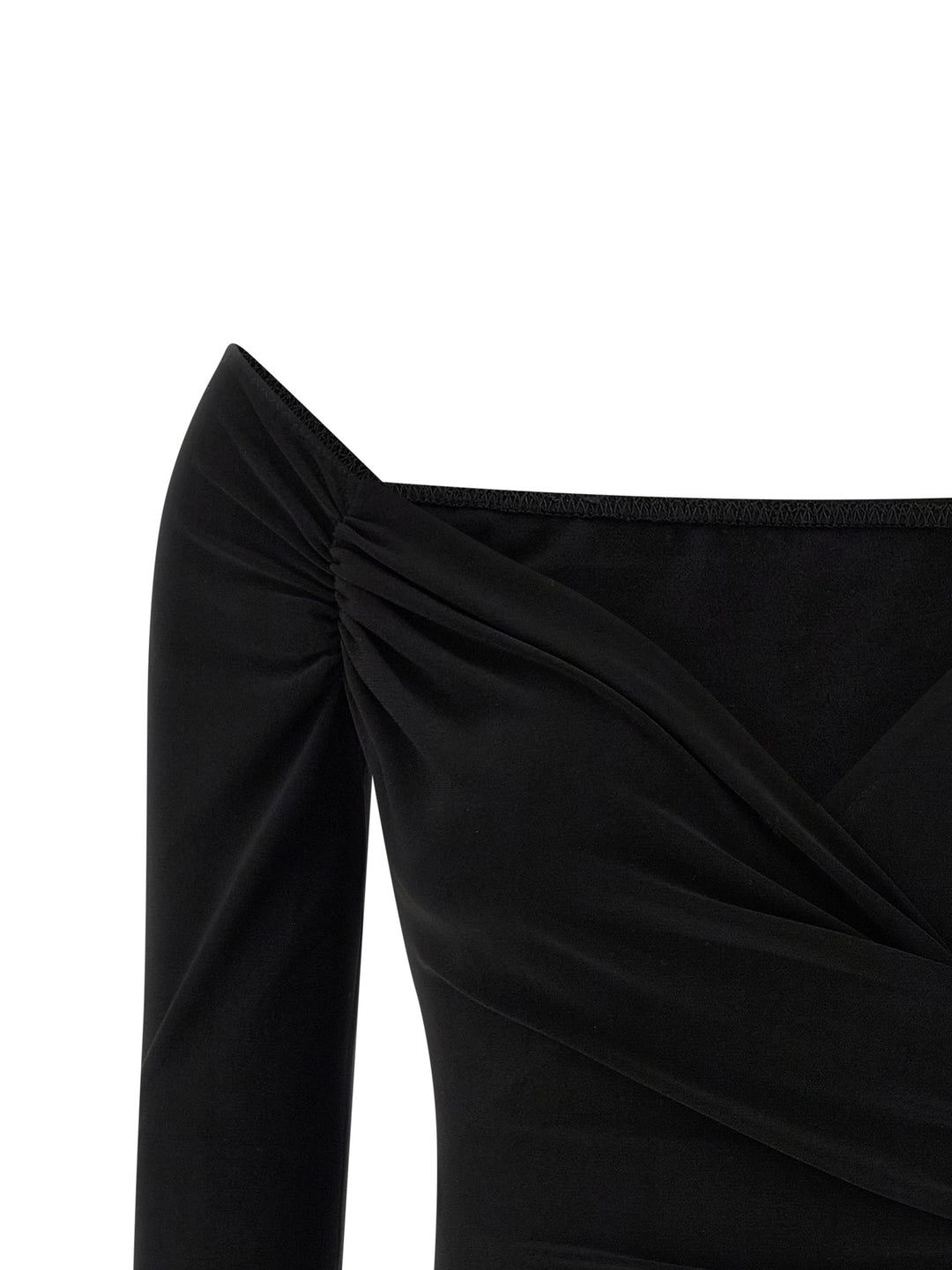 Norma Kamali Heart-Shaped Neckline Bodysuit Tops - Black | ed198b06d69e1dbd94a64b50e2b223440039d491
