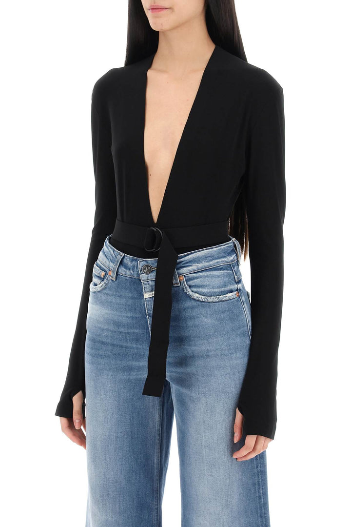 Bodysuit With Plunging Neckline