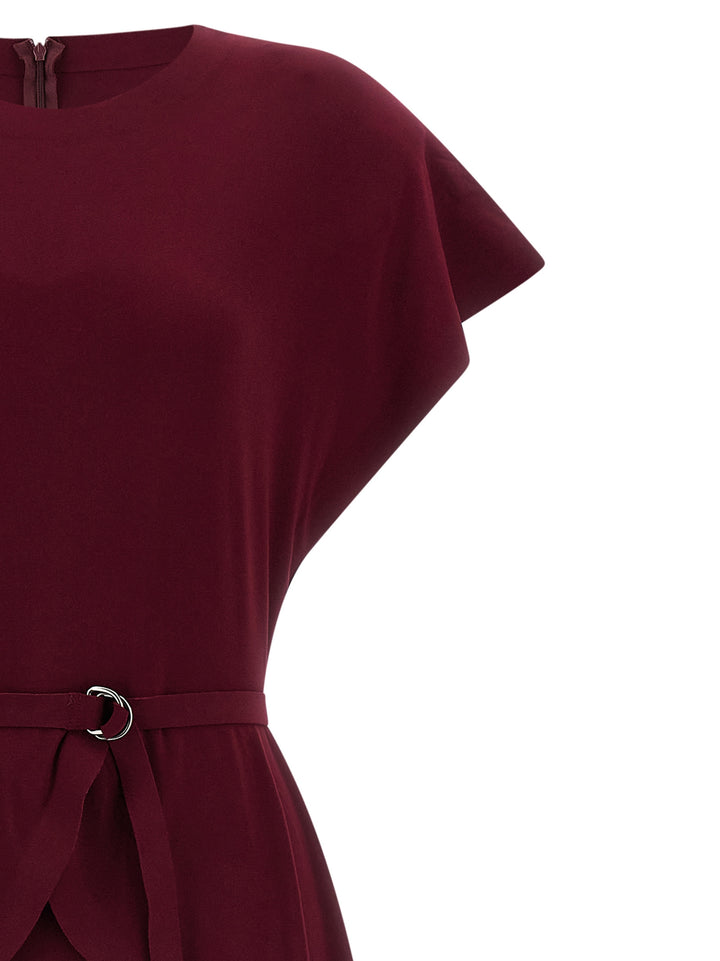 Norma Kamali Peplum Dress Dresses - Bordeaux | aa447c7fbc8567ce312afeefb229f393aa97442a