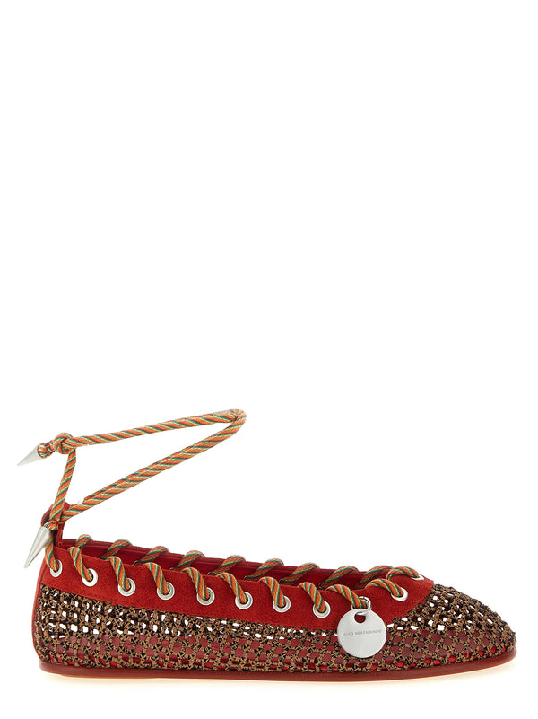 Reticella Flat Shoes Red