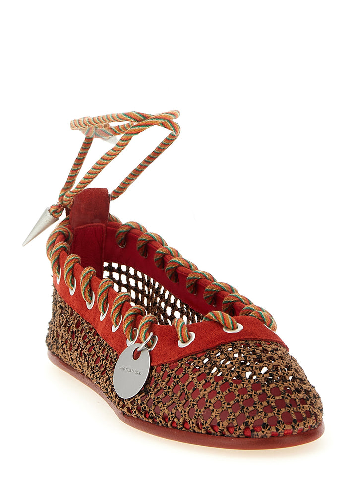 Kiko Kostadinov Reticella Flat shoes - Red | 226280049ddb664da9a0aa378280ff5ca438305c