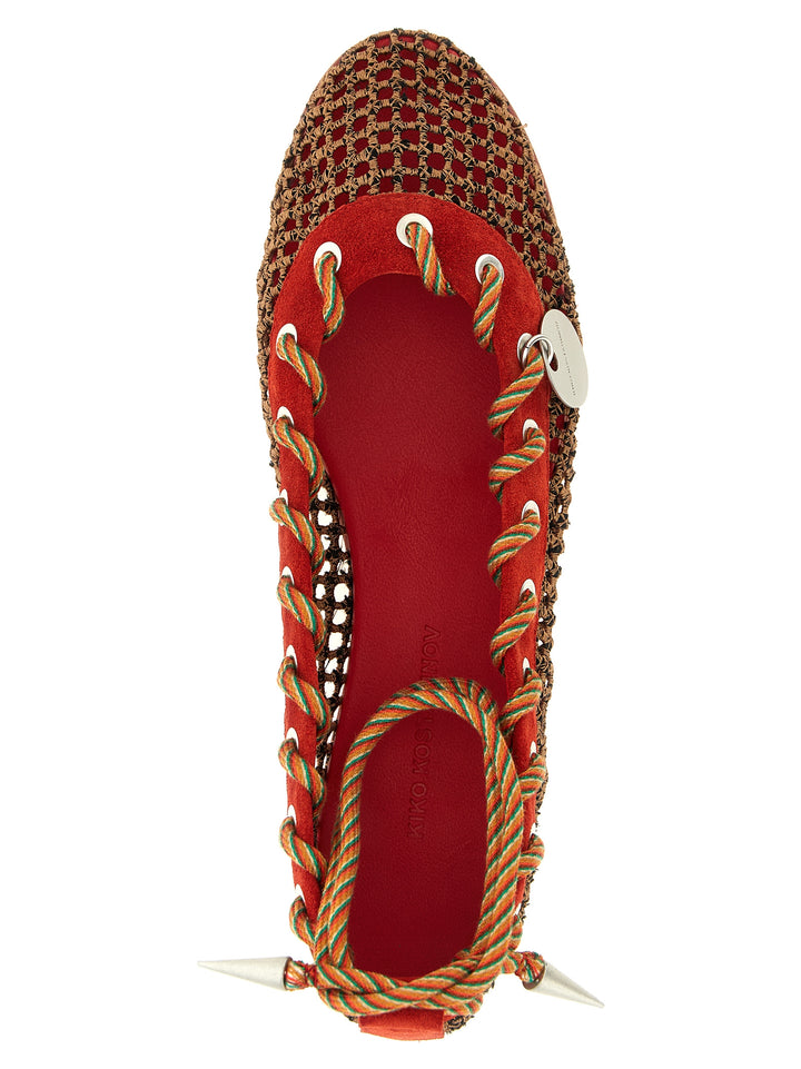 Kiko Kostadinov Reticella Flat shoes - Red | 8058ef684efd5fb802192228886df5c12f273dfb